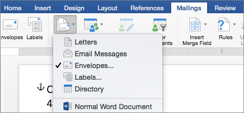 how to do mail merge in word on mac